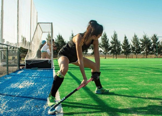 Inauguración de nueva cancha de hockey en Damfield Funes